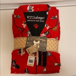 PJ Salvage Flannel Pajama Set